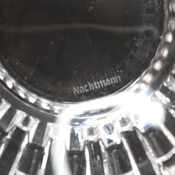 Nachtmann Bossa Nova Crystal Bowl Fine Bavarian Glass Serving Dish Basket Weave - Picture 6 of 10